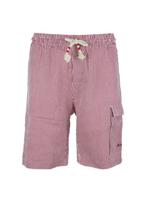 Bermuda in lino a righe con coulisse Saint Barth MC2 | Bermuda | MRE201220H45